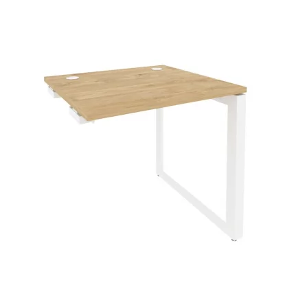 Стол-приставка на О-образном м/к к опорным элементам ОНИКС О.МО-СПР-0.7 Тиквуд Светлый/Белый / ONIX O.MO-SPR-0.7_0