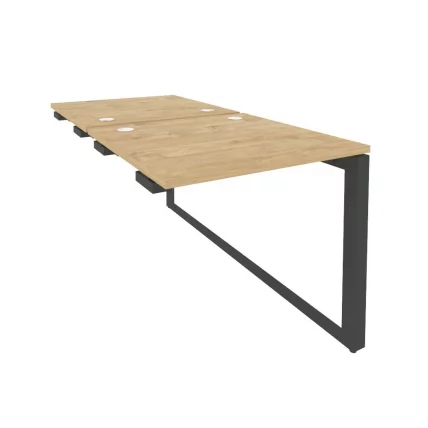 Стол-приставка двойной на О-образном м/к к опорым элем. ОНИКС О.МО-Д.СПР-0.8 Тиквуд Светлый/Антрацит / ONIX O.MO-D.SPR-0.8_0