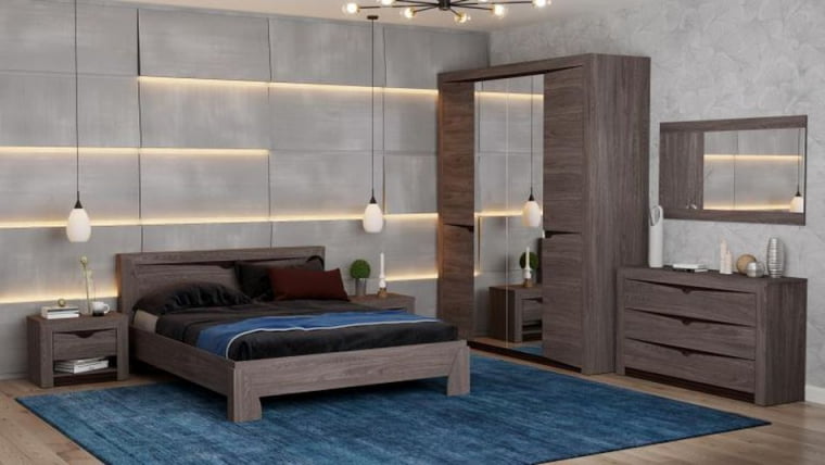 Шкаф для одежды Лючия 33.01 Ясень анкор темный Венге_3