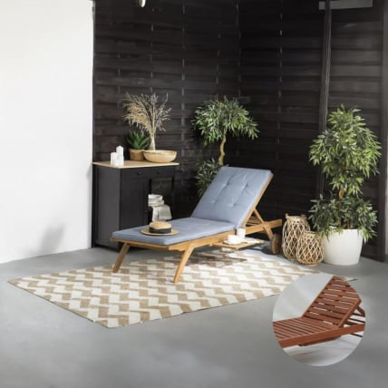 Шезлонг-лежак А37C Грей-Блуе / A37C Grey-Blue_3