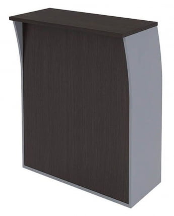 Стойка ресепшн прямая ИМАГО РС-1 Венге Магия Металлик / IMAGO_0