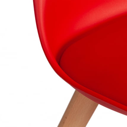 Стул ТУЛИП (мод. 73-1) дерево/пластик/экокожа, 47,5кс55кс80 см, Красный (Ред) / TULIP (mod. 47,5x55x80 (Red)_7
