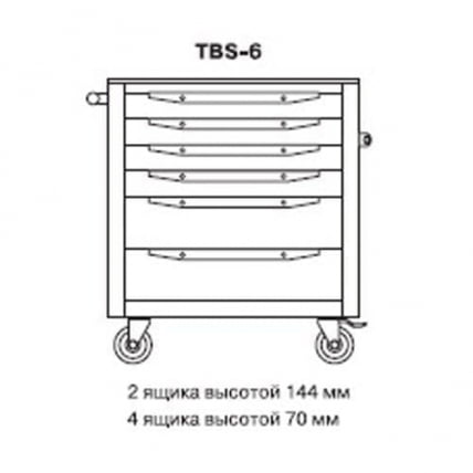 Тележка инструментальная ТБС-6 синий / TBS-6_1