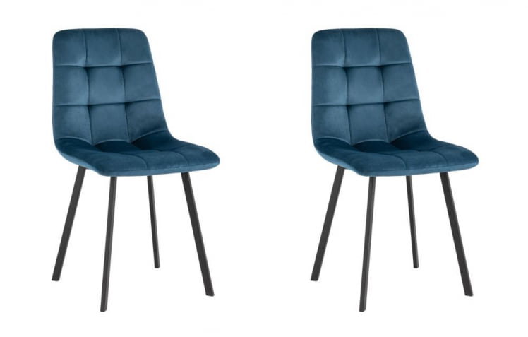 Стул Чиллй велюр сине-зеленый 2 шт. комплект / Chilly_0