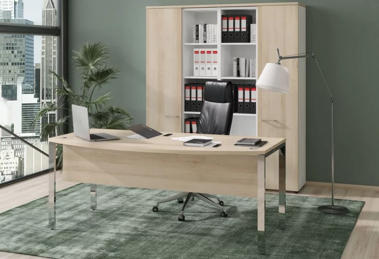 Стол руководителя КСТЕН ГЛОСС КСГЕТ 189 Бук Тиара / XTEN GLOSS XGET_1