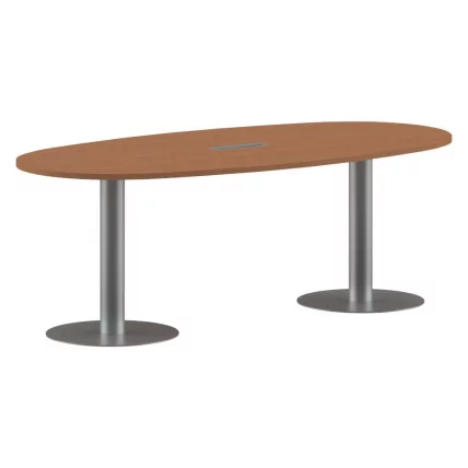 Конференц-стол на 6-8 человек ИМАГО ПРГ-3 Груша Ароза-алюминий / IMAGO_0