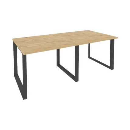 Стол переговорный (2 столешницы) ОНИКС О.МО-ПРГ-2.1 Тиквуд Светлый/Антрацит / ONIX O.MO-PRG-2.1_0