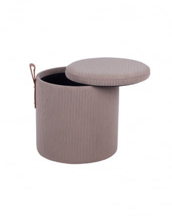 Пуф Руни С с ящиком вельвет коричневый / S_2