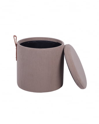 Пуф Руни С с ящиком вельвет коричневый / S_3