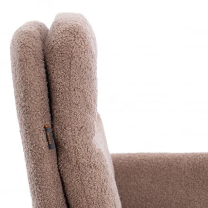 Кресло Довер хром букле, коричневый, барни кокоа / Dover barni cocoa_8