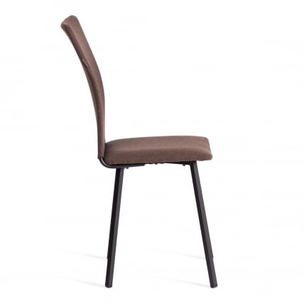 Стул обеденный Ла Роуссе (2 шт. в упаковке) НЕВ, ткань рогожка, коричневый/черный, 3М7-147, 45х55х93 см / La Rousse NEW,_1