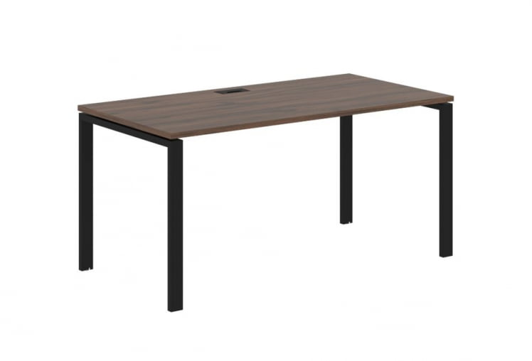 Стол письменный ЕДИС ЕУСТ 1580 Дуб Денвер темный Черный / EDIS EUST_0