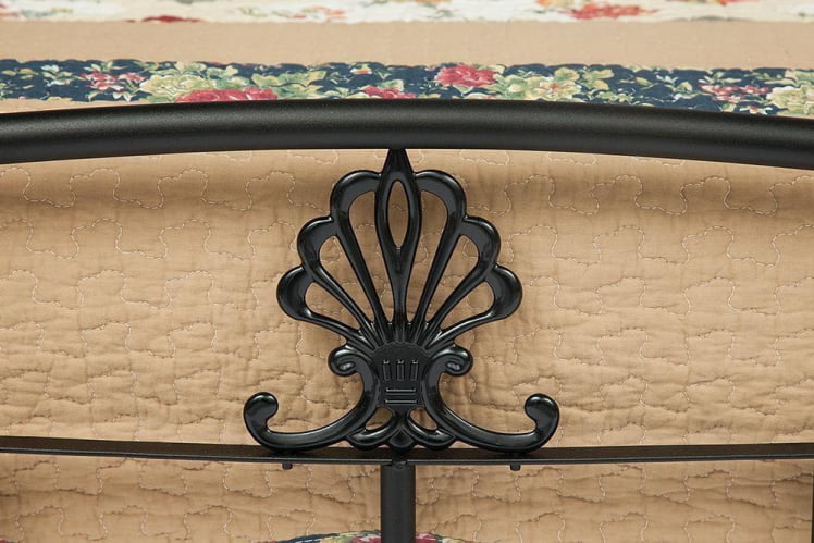 Кровать РУМБА (АТ-203)/ РУМБА дерево гевея/металл, 90*200 см (Сингле бед), красный дуб/черный / (AT-203)/ RUMBA (Single bed),_3