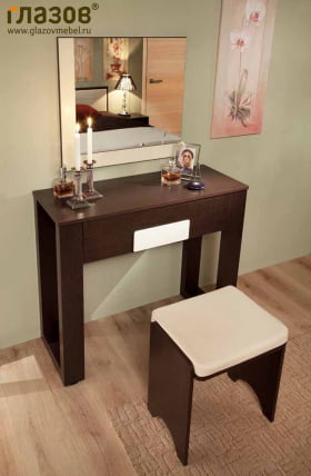 Зеркало навесное АМЕЛИ 7 Дуб отбеленный (спальня)_2