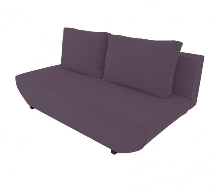 Диван Классик Мини без подлокотников (Берхоусе) Цвет фасада: Бордо Велюто 25; Тип: Прямой; Материал фасада: Металл/Велюр / (Berhouse)_0