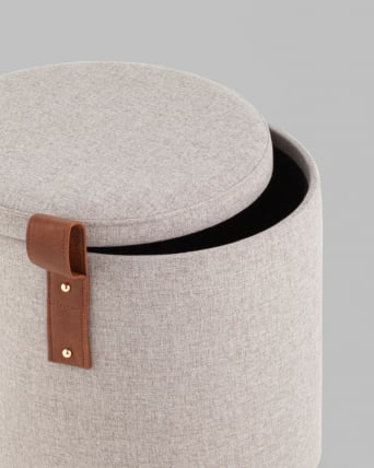 Пуф с ящиком Эркки КСС серый / XS_2