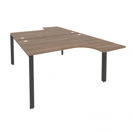 Рабочая станция на П-образном м/к ОНИКС О.МП-Д.СА-3 Дуб Аризона/Антрацит / ONIX O.MP-D.SA-3_0