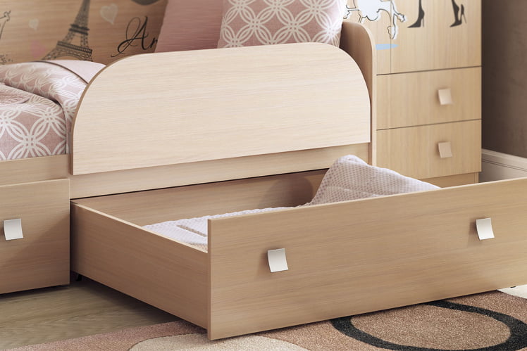 Ограничитель для кровати КСЙЗ-123 дуб млечный / XYZ-123_2