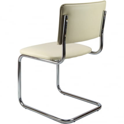 Кресло офисное Сильвия хром Бежевое_2