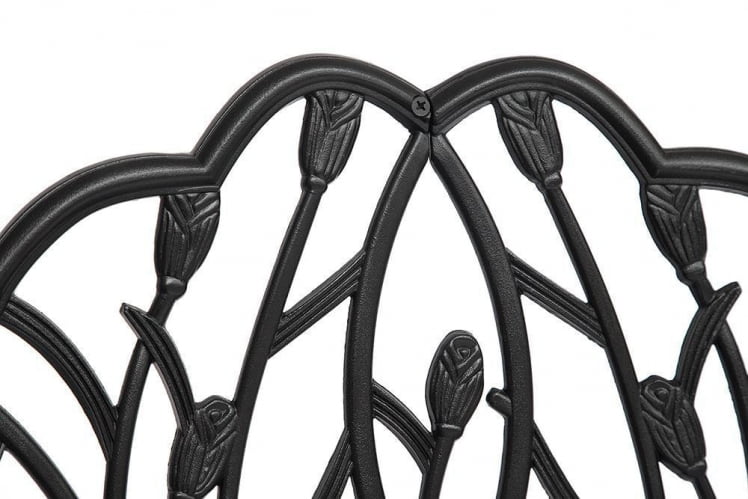 Скамья Сеcрет Де Маисон Страусс (Штраус) алюминиевый сплав, 99хх56х76см, черный / Secret De Maison Strauss_1