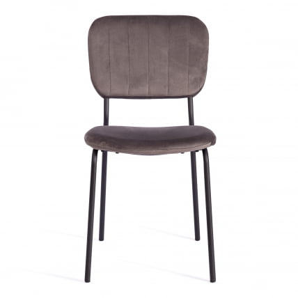 Стул CАРОЛ (мод. УC06) металл, вельвет, 45 х 56 х 82 см, Лигхт грей (светло-серый) ХЛР24 / черный / CAROL (mod. UC06) Light grey HLR24_4