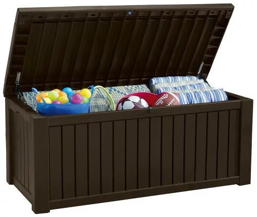 Сундук классический РОCКВООД СТОРАГЕ БОКС 570 Л Коричневый/Крем / ROCKWOOD STORAGE BOX L_1