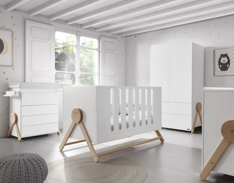 Кроватка 140кс70 Микуна Свинг Биг Вхите/Ватервоод / 140x70 Micuna Swing Big White/Waterwood_3