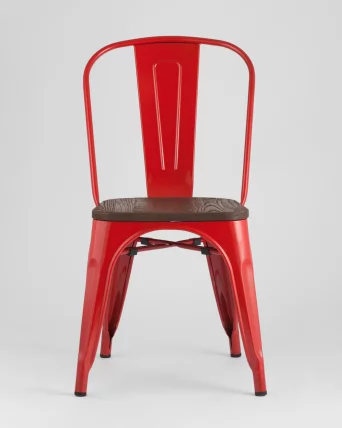 Стул Толикс Воод 850 Красный / Tolix Wood_2