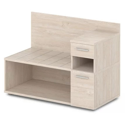 Тумба багажная с ящиком и дверью правый Орната 	Н-444 Пр Дуб Верцаска Светлый / Ornata_0