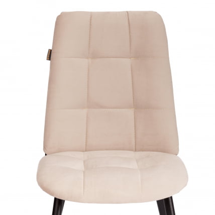 Стул обеденный Асти велюр, молочный/черный, (Порсче 2) / Asti (Porsche_6