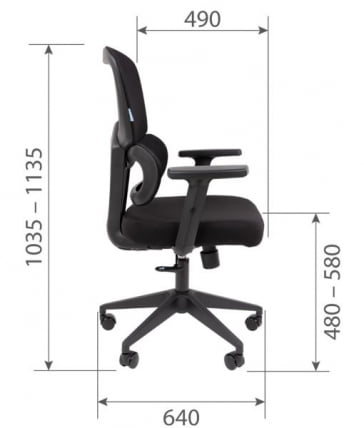 Кресло руководителя Чаирман CХ560 БП Черный / Chairman CH560_7