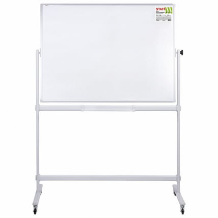 Доска магнитно-маркерная на стенде СТАФФ 100х150 см 2-сторонняя / STAFF_4