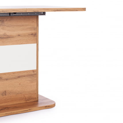 Стол обеденный СМАРТ ЛДСП, 105-140х68,6х75 см, Дуб вотан/Белый / SMART_9