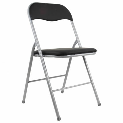 Стул складной БРАБИКС Голф CФ-007 серебристый каркас Черный / BRABIX Golf CF-007_1