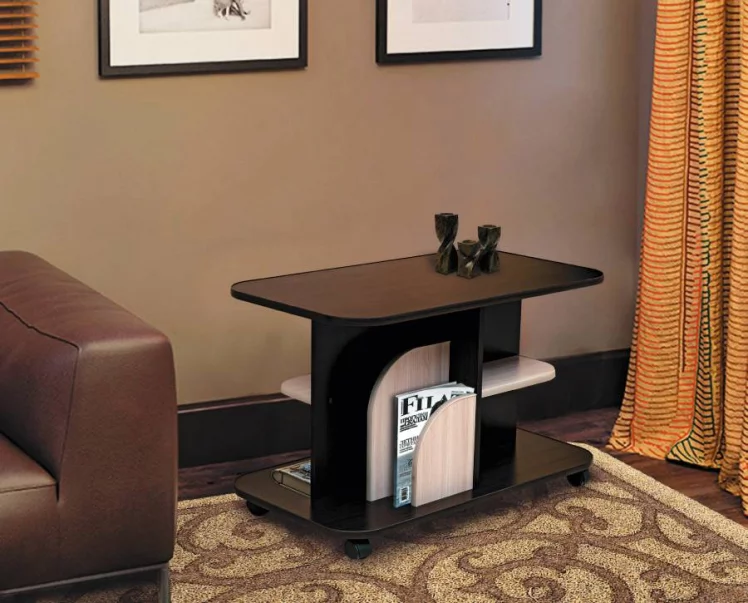 Стол журнальный №7 Ясень шимо светлый/Ясень шимо темный_0