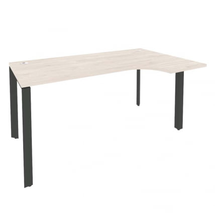 Стол эргономичный правый на П-образном м/к ОНИКС О.МП-СА-1Р Денвер Светлый/Антрацит / ONIX O.MP-SA-1R_0