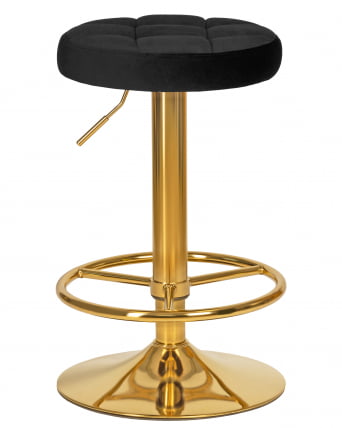 Табурет барный ДОБРИН БРУНО ГОЛД (черный велюр (МДЖ9-101)) / DOBRIN BRUNO GOLD (MJ9-101))_0