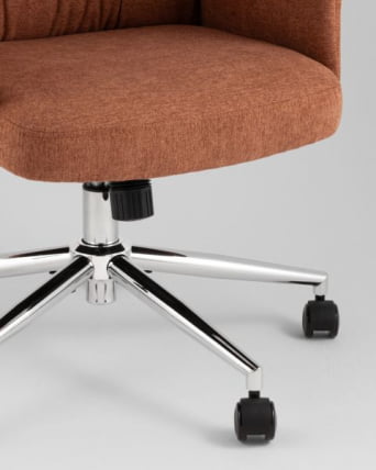 Кресло офисное ТопЧаирс Неома терракотовый ткань / TopChairs Neoma_8
