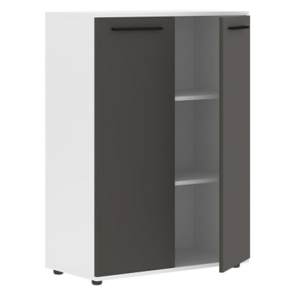 Шкаф с глухими средними дверьми ЕДИС ЕМCС 85.1 Мокко Черный Белый / EDIS EMCS_1