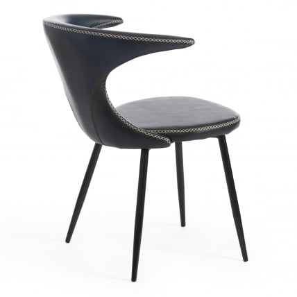 Стул ФЛАИР (мод. 9020) экокожа/металл, 60 х 56 х 78 см , зеленый 14/черный / FLAIR (mod._2