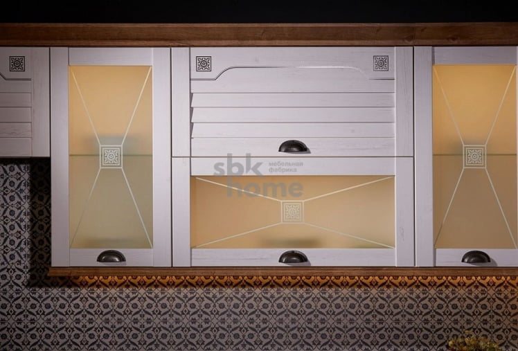 Карниз К-7 верхний, Кантри (2440*24*107) Риббек Натуральный, 21035_1