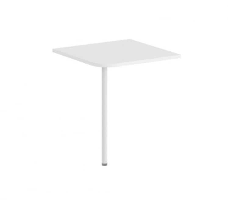 Приставка угловая для стола на одной опоре Сигма СГ.463.ВХ Белая / Sigma SG.463.WH_0