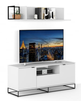 Полка навесная Ситй средняя белый / City_1