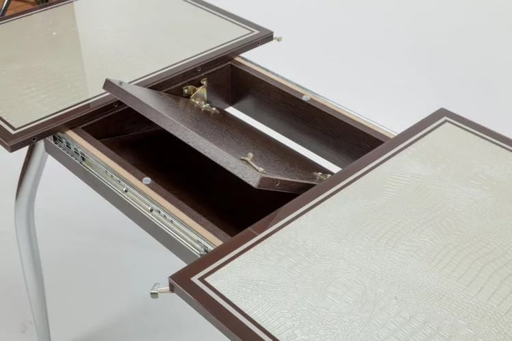 Стол обеденный Аспен КЗ(6195) венге,крокодил жемчужный_2