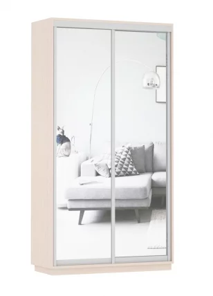 Шкаф-купе двухдверный Экспресс Дуо Экспенс 1200х2400х Дуб молочный / 1200х2400h_0