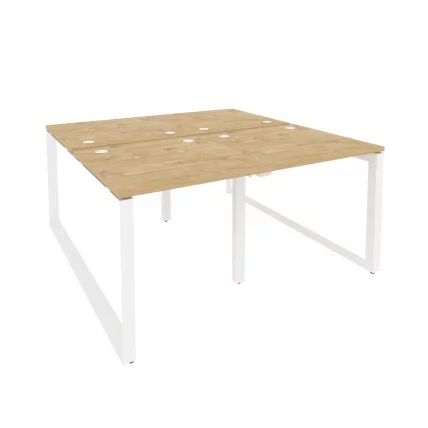 Рабочая станция на О-образном м/к ОНИКС О.МО-Д.РС-4.0.8 Тиквуд Светлый/Белый / ONIX O.MO-D.RS-4.0.8_0