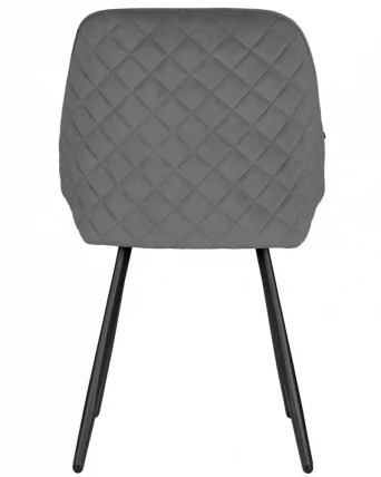 Стул обеденный ДОБРИН СТЕЛЛА (ЭМАЛЬ ЧЕРНЫЙ МУАР велюр Катаниа Стоне) / DOBRIN STELLA Catania Stone)_2