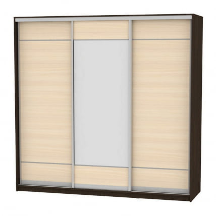 Шкаф-купе Б-230х235х60-3(Венге-ДМ-Д7Д8Д7) / B-230х235х60-3(Венге-ДМ-D7D8D7)_0