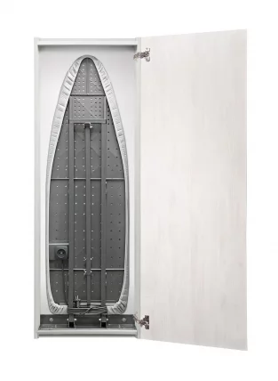 Шкаф со встроенной гладильной доской Ирон Слим Еко (правый) Беленый дуб / Iron Slim Eco_0