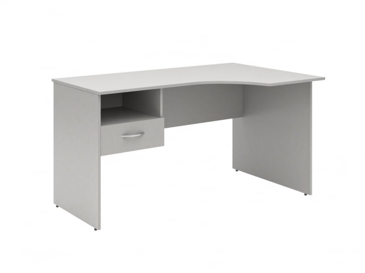 Стол письменный правый СЕТ140-1 Р c подвесной тумбой Белый / SET140-1 R c_0